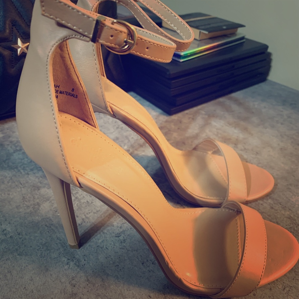 Nude Strapped Heels